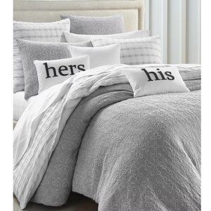 Charter Club Woven Tile Matelassé Queen Duvet Cover with 2 Shams